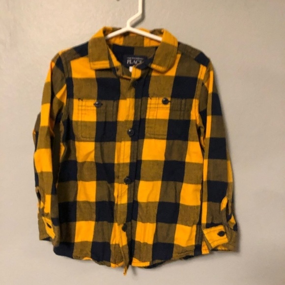 The Children’s Place plaid button down shirt size 4t - Picture 1 of 7